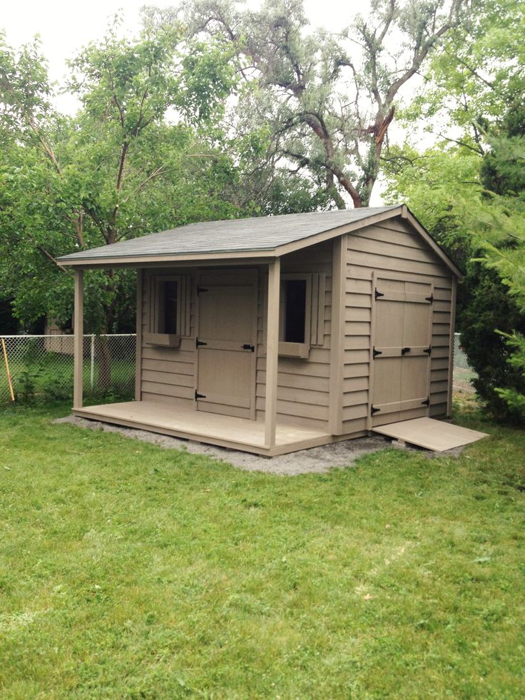 8x12 classic shed with 4 foot side porch | Shed with porch 